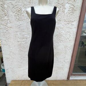 Vintage Joseph Ribkoff Black Sleeveless Sheath Dress